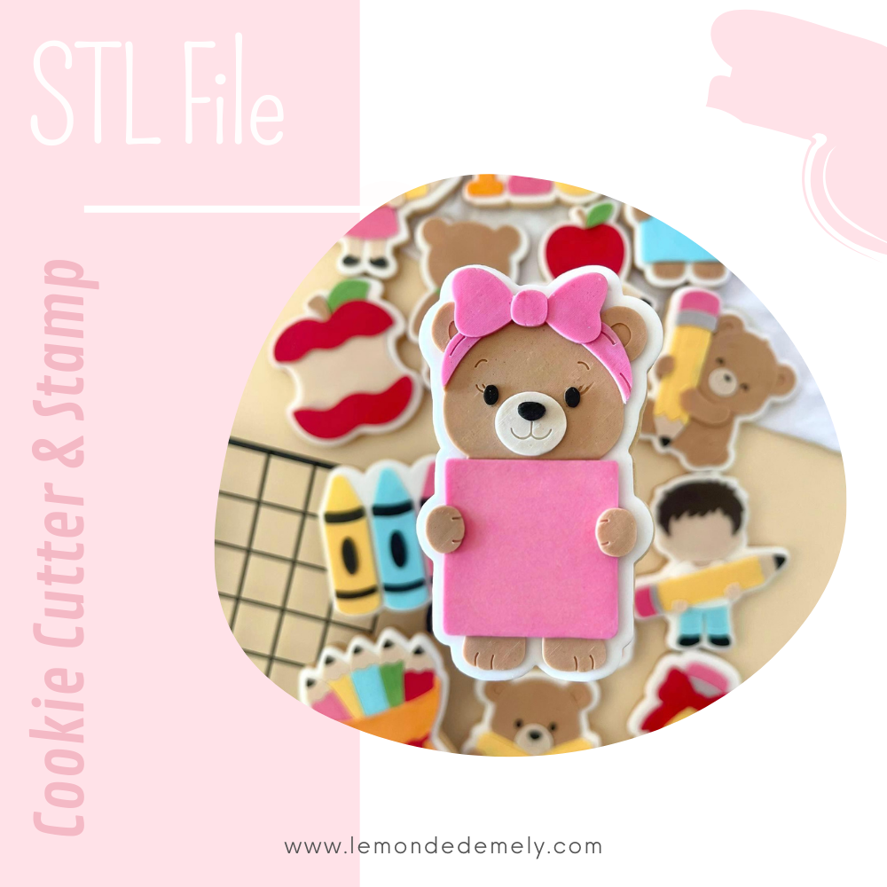 #432 - Girl Bear with Board