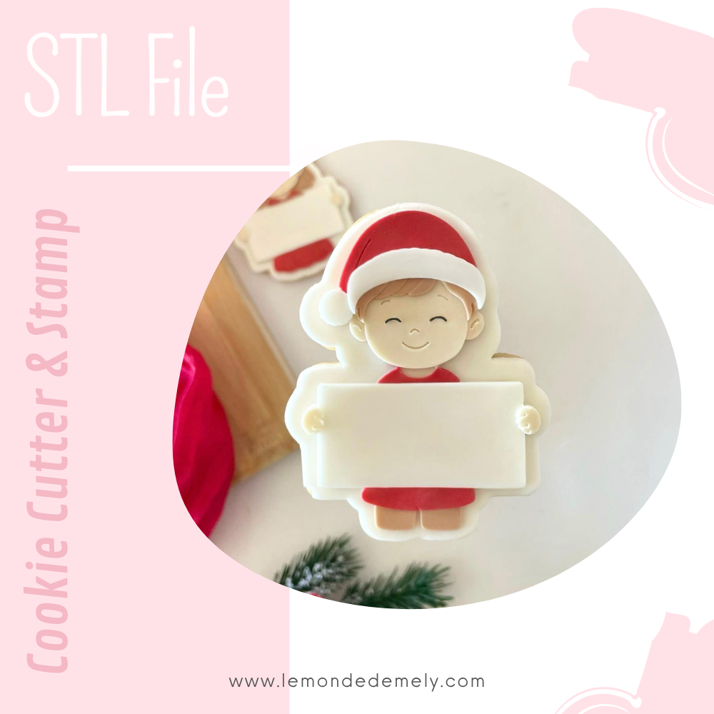 #1006 - Little Boy with Nameboard