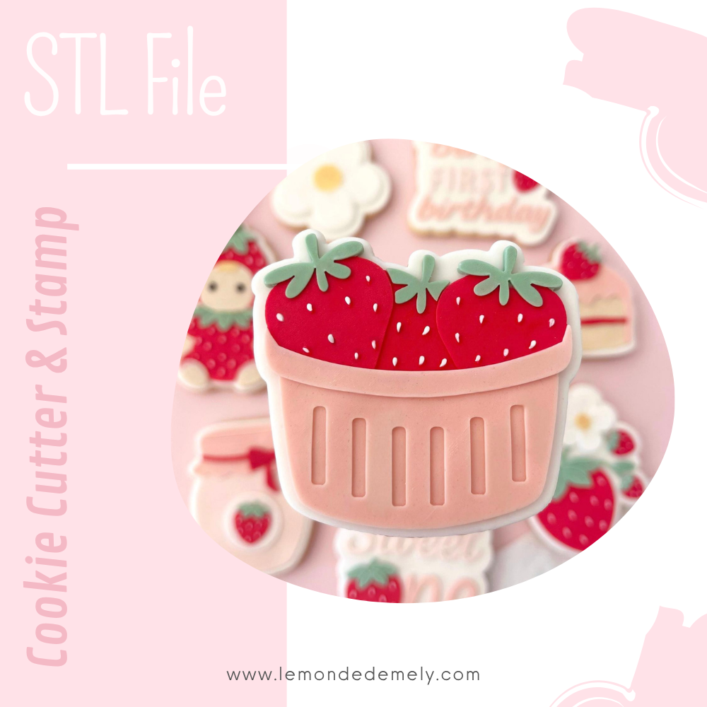 #616 - Basket with Strawberries