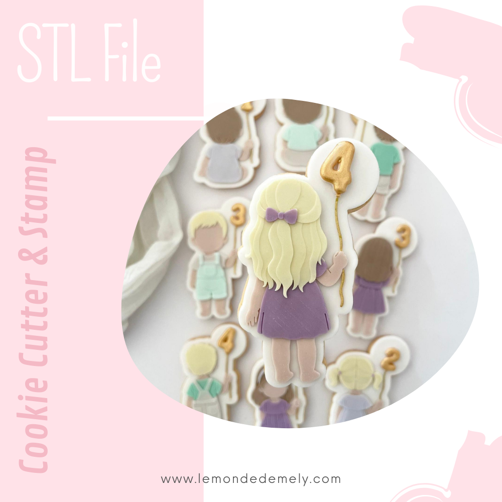 #832 - Girl holding balloon