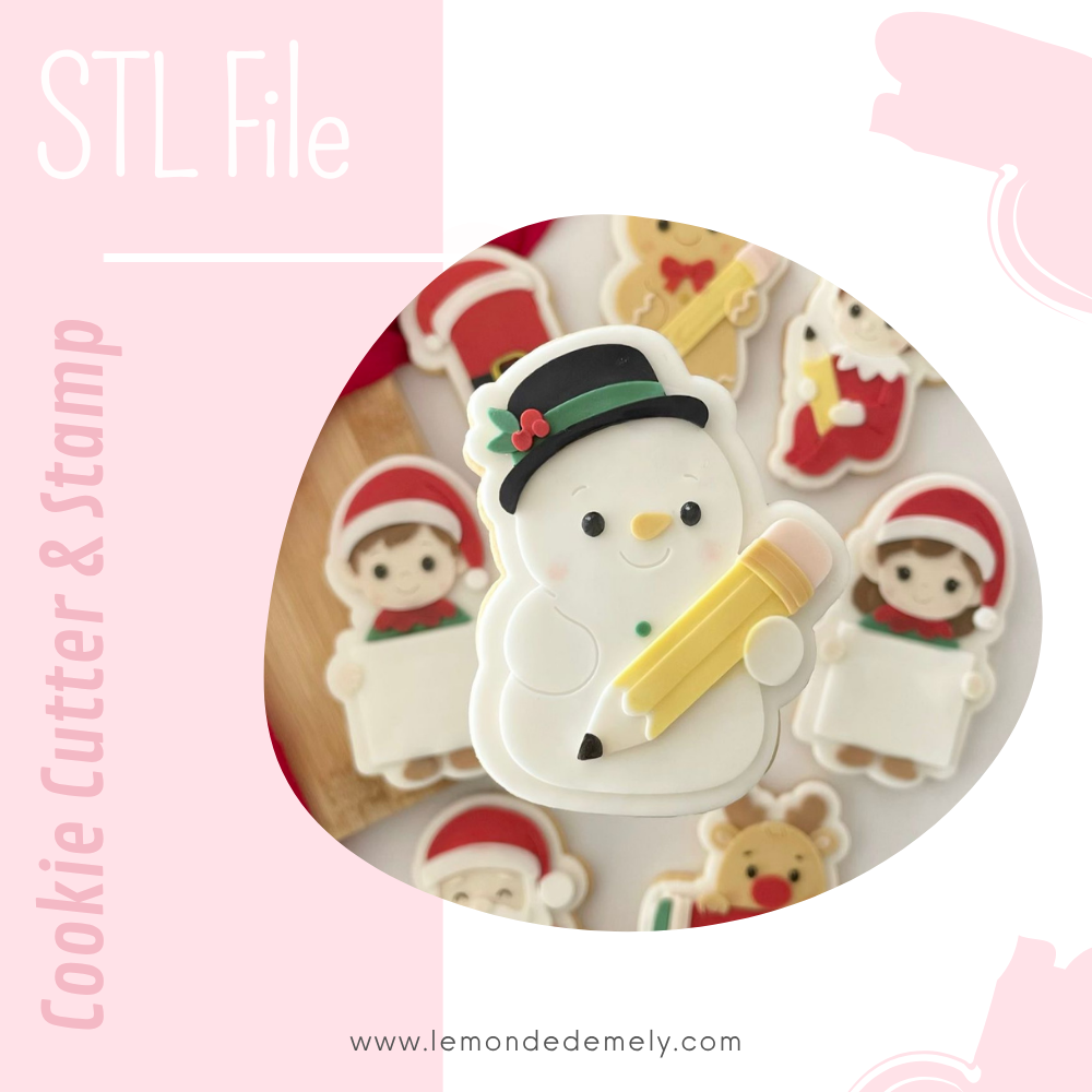 #1005 - Snowman with Pencil