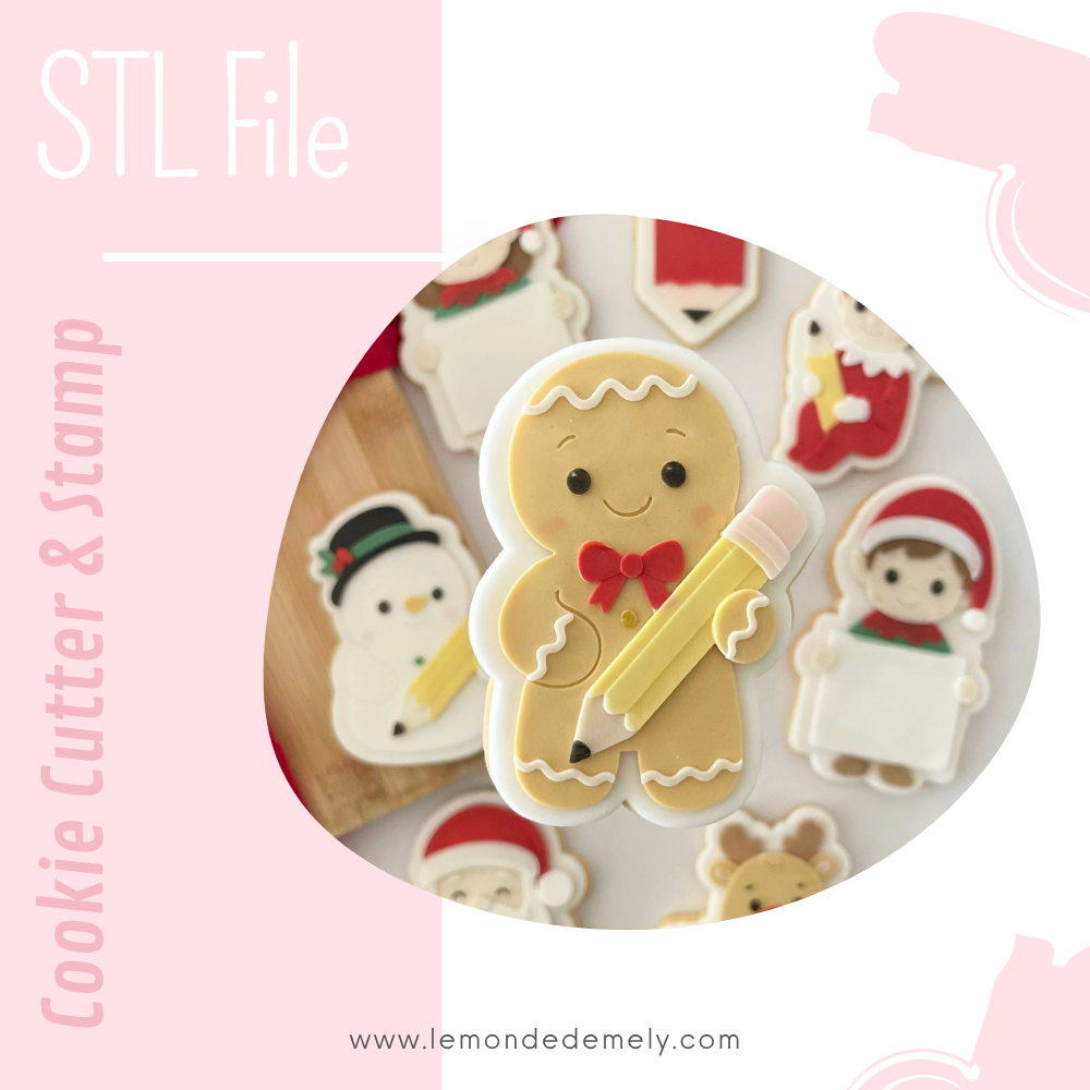 #1004 - Gingerbread with Pencil