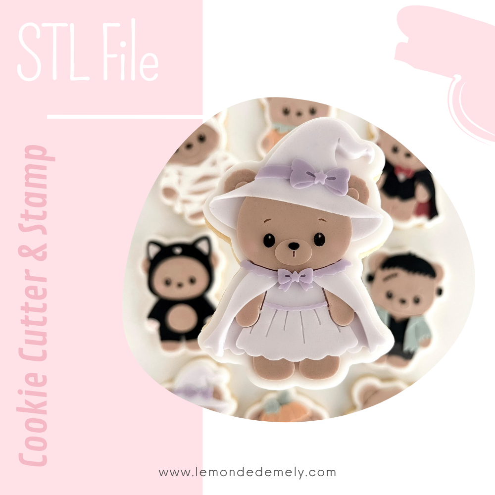 #1916 - Bear with Witch Costume