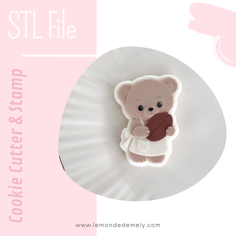 #1957 - Teddy Bear with Coffee Bean