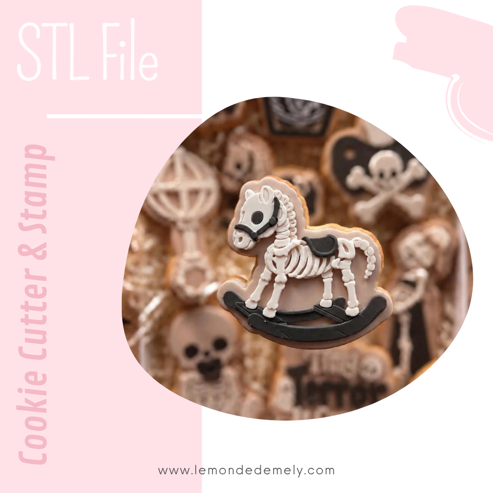 #1977 - Skeleton Rocking Horse