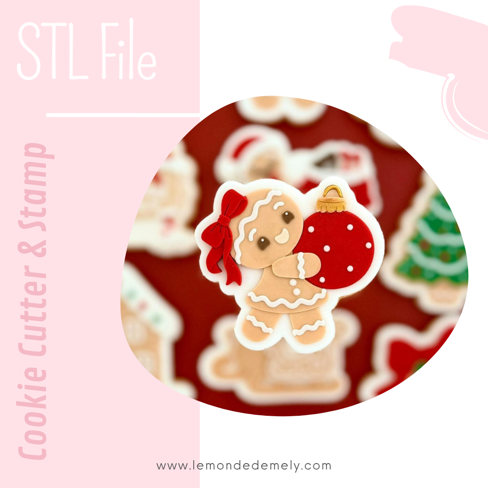 #2049 - Gingerbread Girl with Ornament