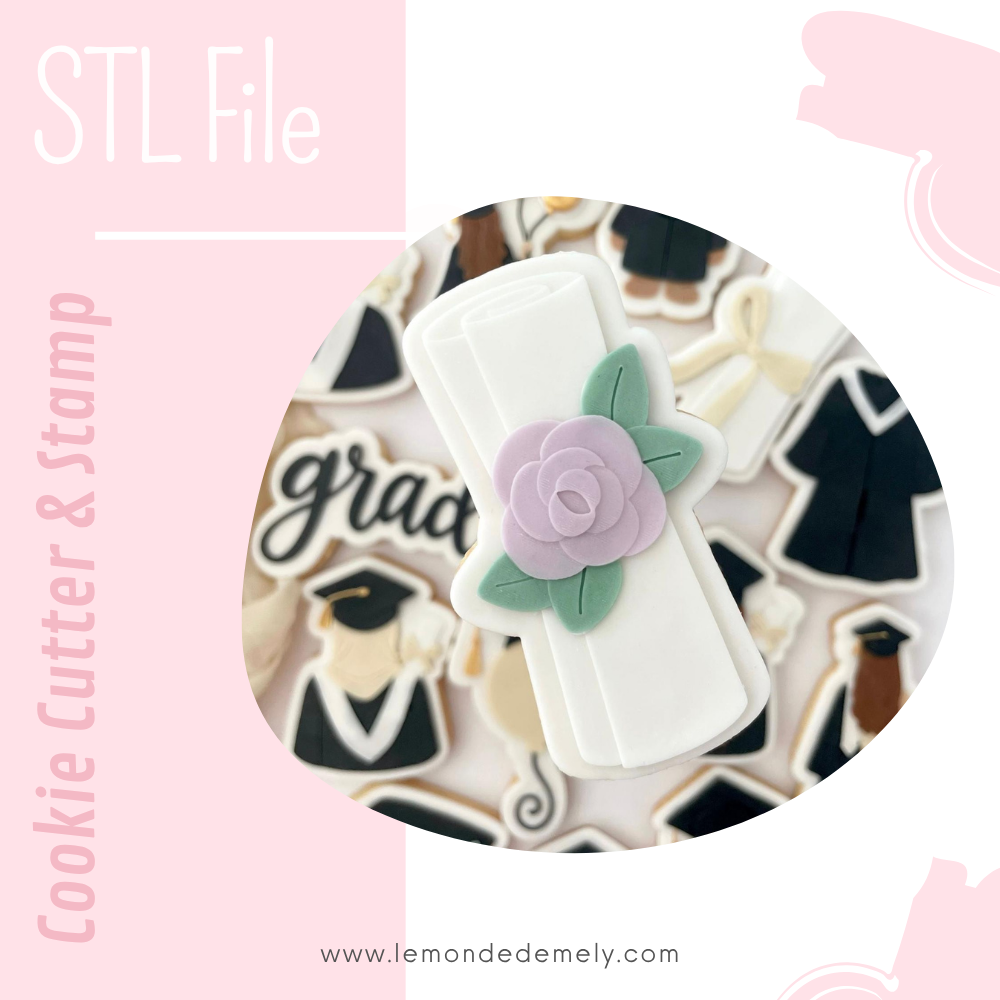 #710 - Diplome with flowers