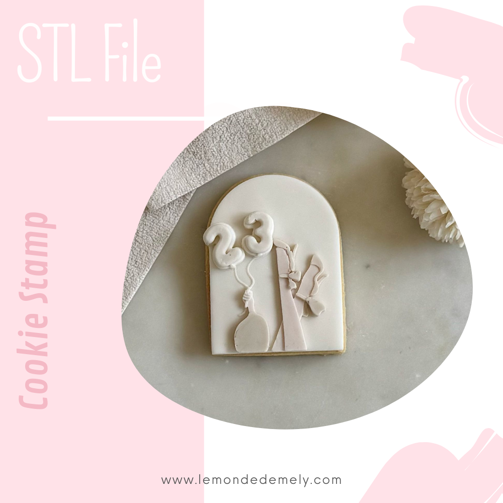 #185 - Woman holding Balloons