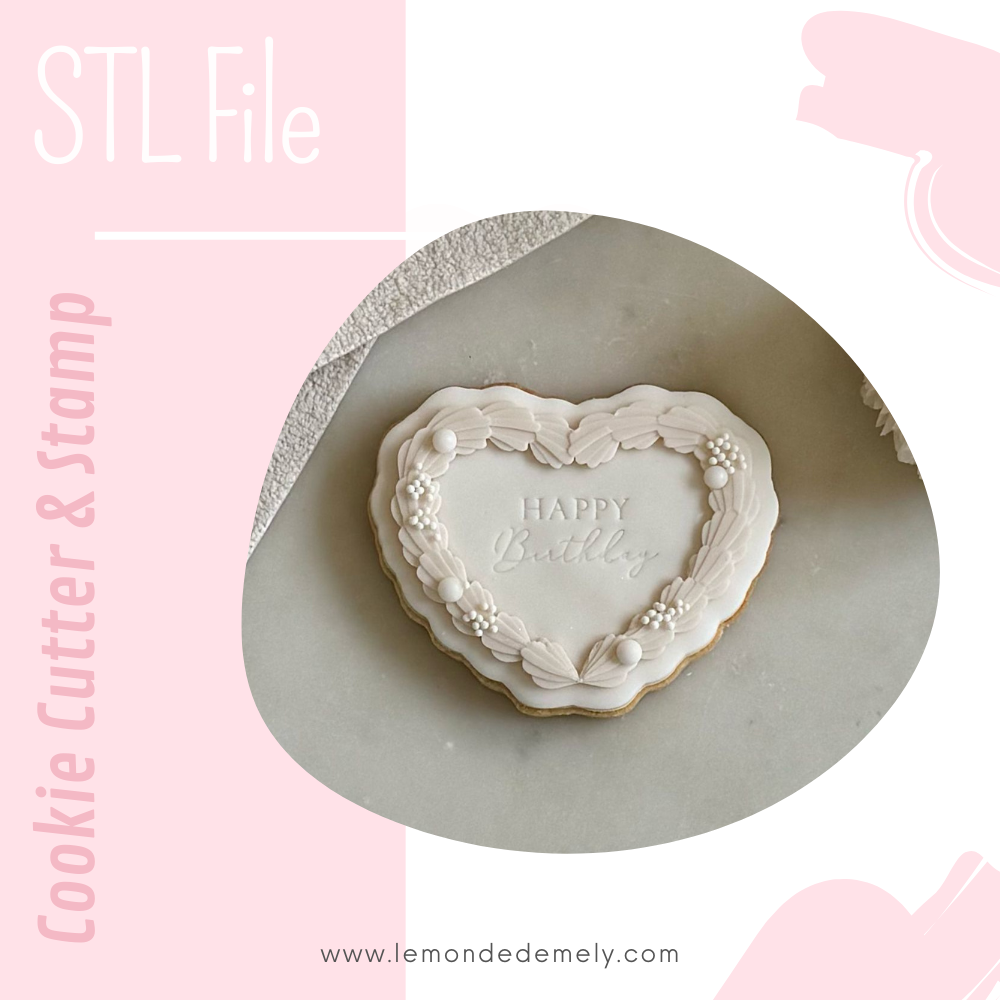 #183 - Heart Cake Top