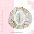 #1412 - Hexagone Frame with Flowers
